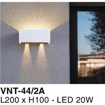 Đèn vách ngoài trời L200*H100 - LED 20W VNT-44/2A