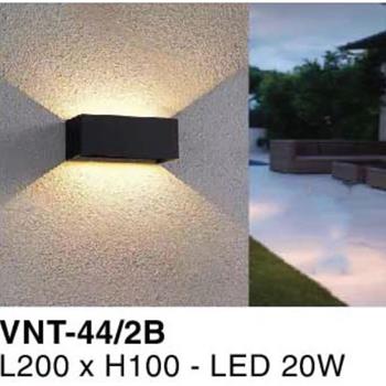 Đèn vách ngoài trời L200*H100 - LED 20W VNT-44/2B