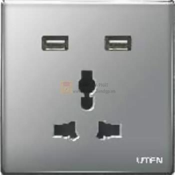 Bộ ổ cắm 3 chấu & 2 USB Z9GZ13-2NU