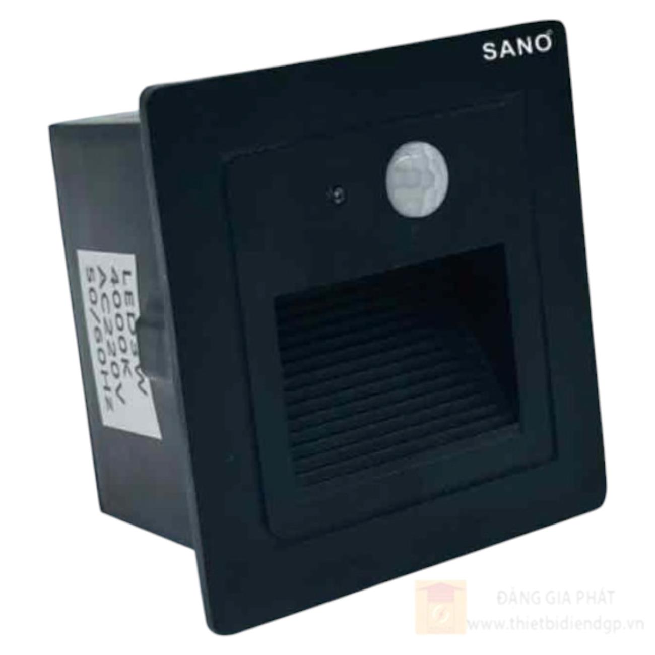 Đèn cầu thang cảm biến hồng ngoại Sano 3W >4000K - Ø85*L85*H60