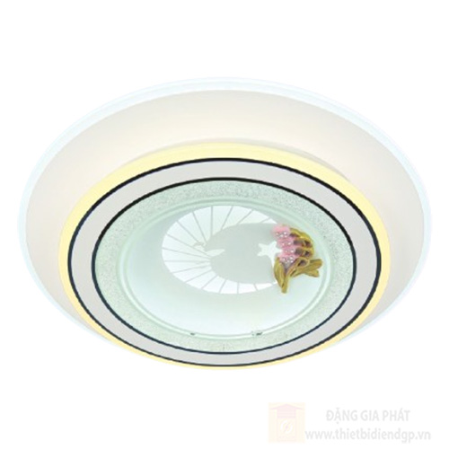 Đèn mâm tròn mica Ø500 x H80 Led 140W 3 màu ánh sáng