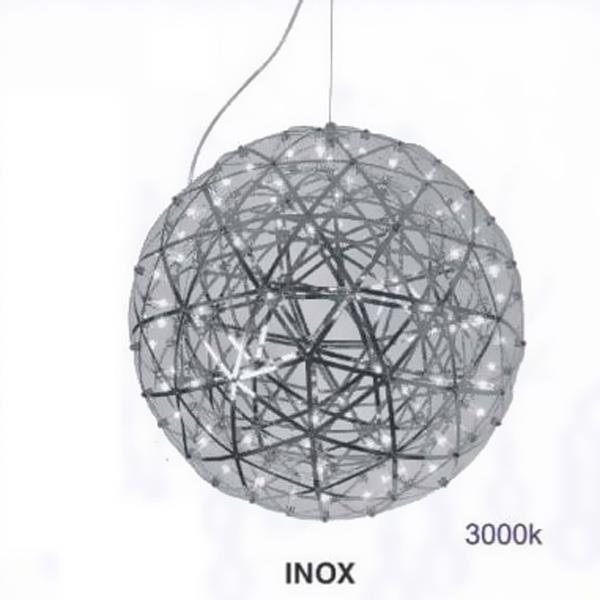 Đèn thả quả cầu inox Ø600 3000K | TE-235