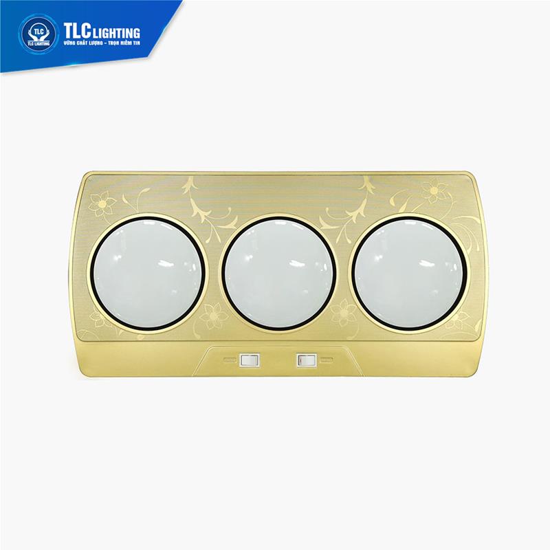 Đèn sưởi nhà tắm 3 bóng trắng TLC Lighting | TLC-SNT-BT03