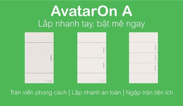 Một số mẫu công tắc ổ cắm AvatarOn A Schneider