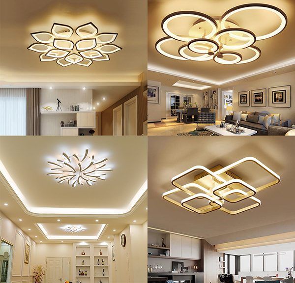 Đèn Led ốp trần trang trí phòng khách