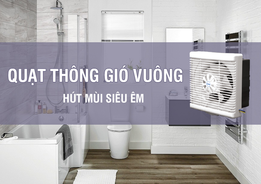 Quạt thông gió gắn tường giúp lưu thông và làm sạch không khí