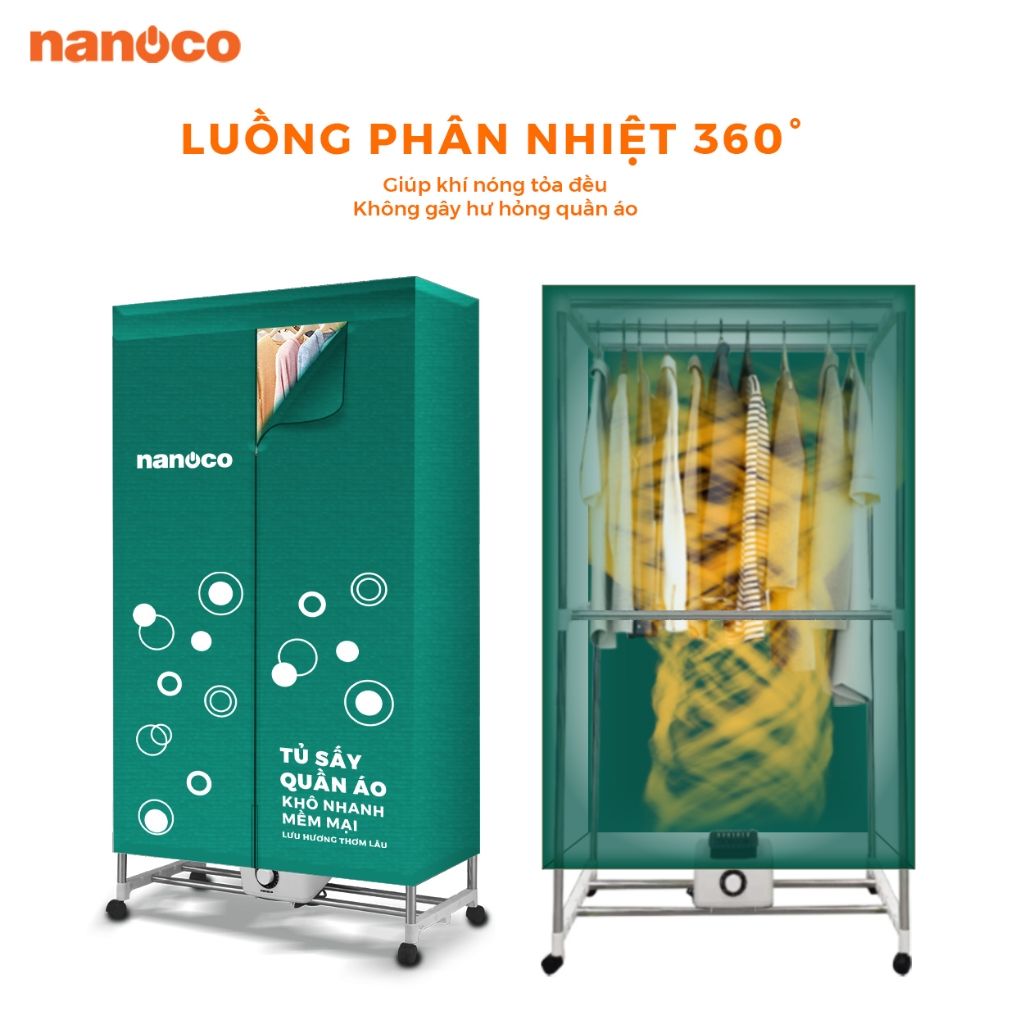 Tủ sấy quần áo Nanoco NCD1502