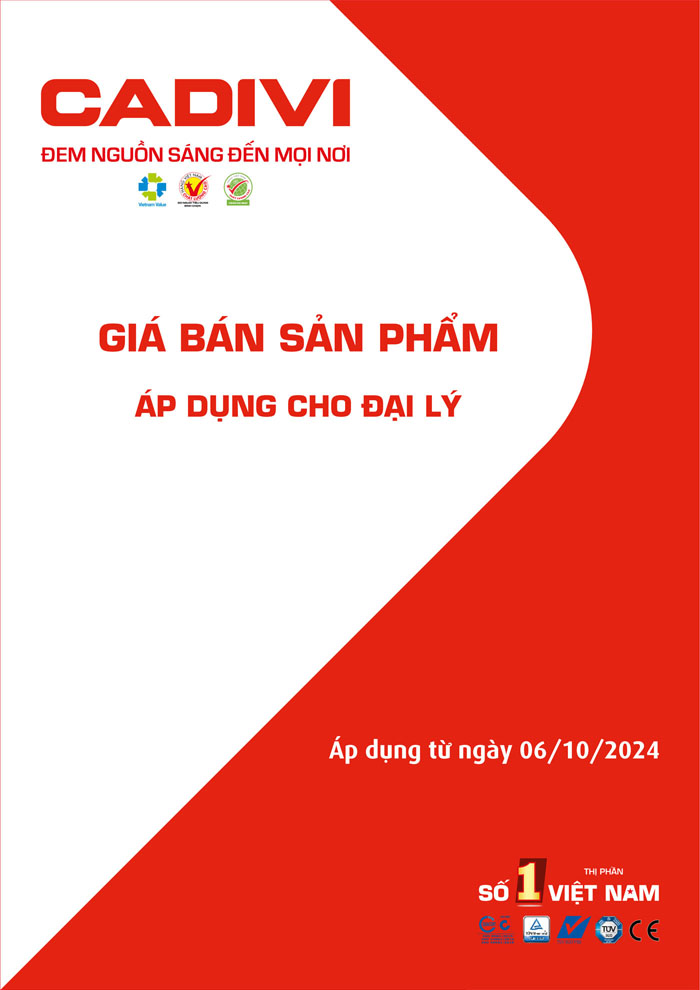 Bảng Giá Cáp Điện CADIVI mới nhất 2024 - Trang 1)