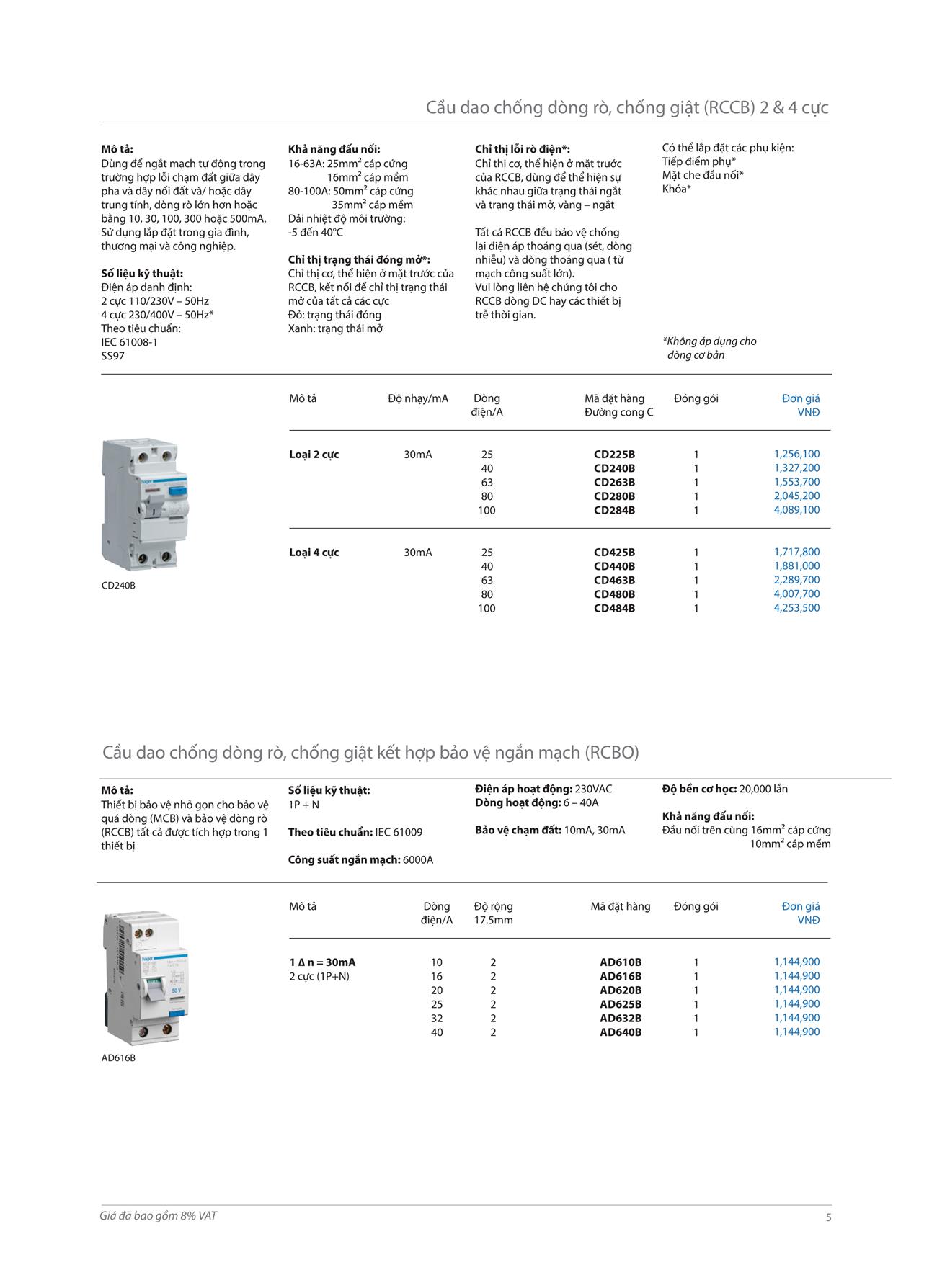 Catalogue thiết bị điện HAGER T11/2024 thietbidiendgp