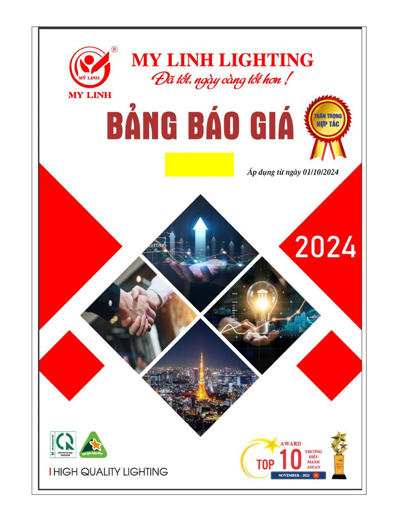 Bảng Giá Đèn LED Mỹ Linh Lighting 2025 - Trang 1)