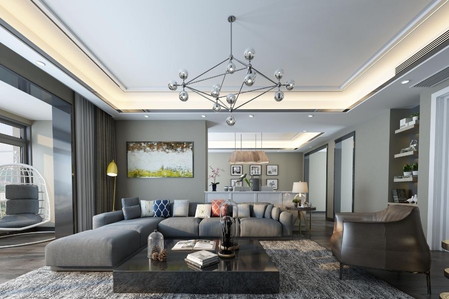 999 mẫu đèn thả trần phòng khách đẹp nhất 2024 | thietbidiendgp.vn