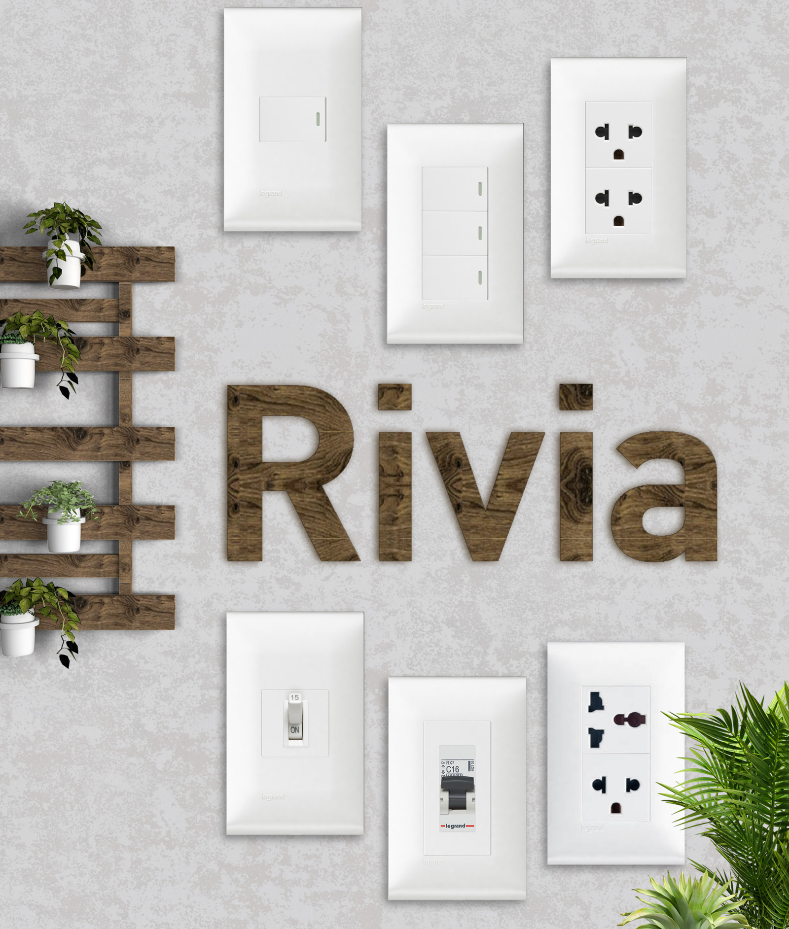 Công tắc, ổ cắm RIVIA Legrand