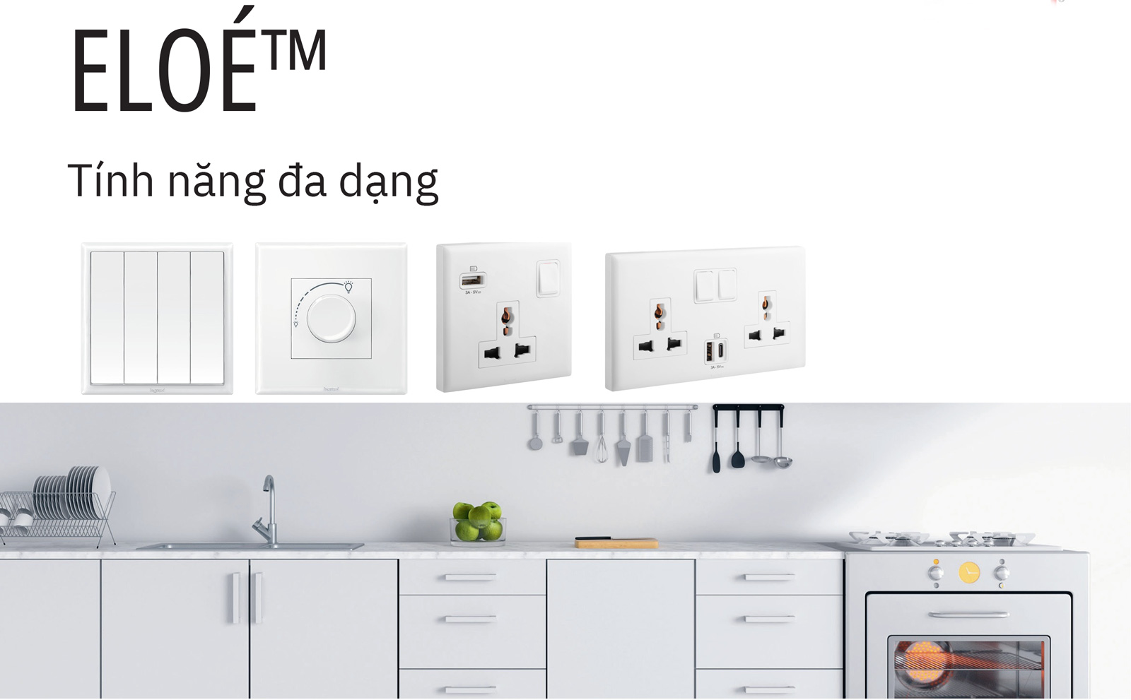 Công tắc, ổ cắm Eloe Legrand